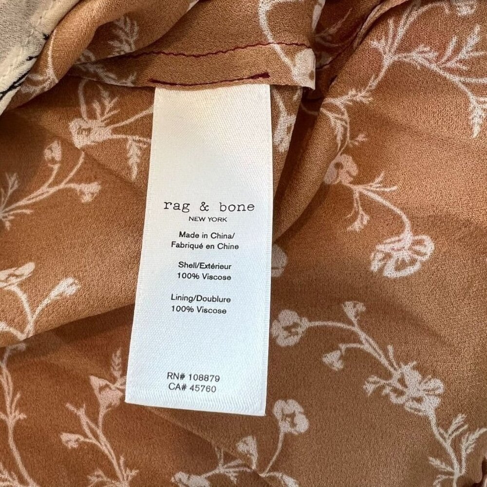 Rag & Bone Sam Patchwork Peasant Maxi Dress Size … - image 8